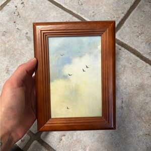 Wooden Framed Bird Art